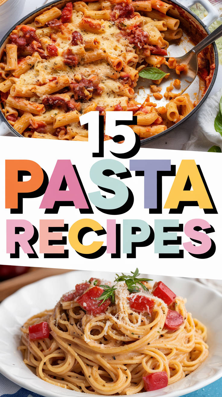 Quick & Delicious: 15 Easy Pasta Recipes for Ultimate Comfort